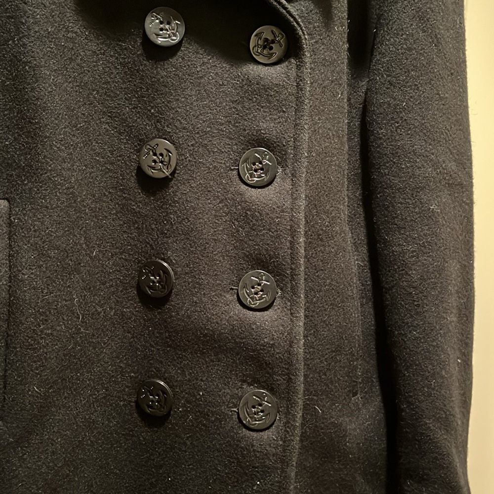 Vintage authentic black wool peacoat - Picture 2 of 5